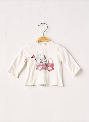 Vestă cu mâneci lungi ecru 3 POMMES băiat