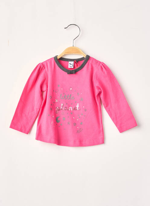 Tricou roz 3 POMMES fată