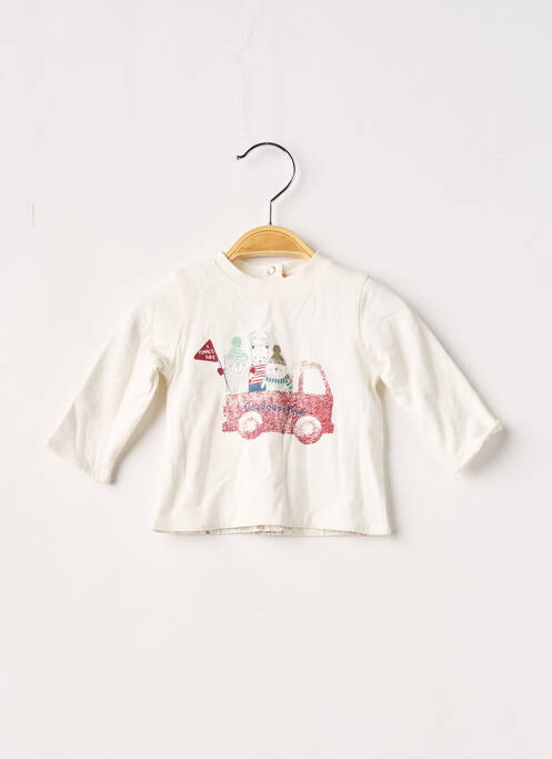 Vestă cu mâneci lungi ecru 3 POMMES băiat