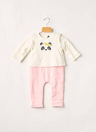 Salopetă-pantalon roz 3 POMMES fille