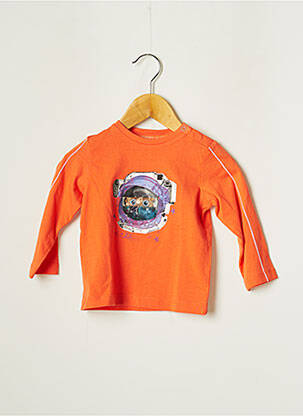 Tricou portocalie 3 POMMES băiat