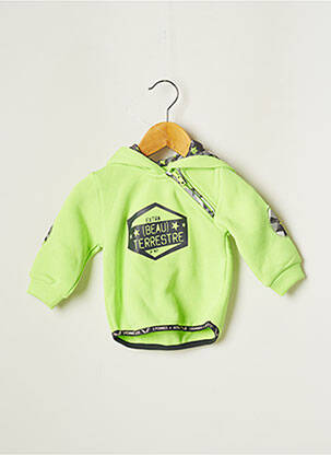 Hanorac cu glugă verde 3 POMMES băiat