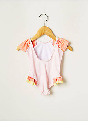 Costum de baie dintr-o singură piesă roz 3 POMMES fată