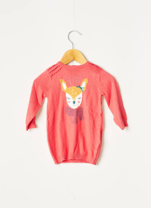 Rochie pulover portocaliu 3 POMMES fată