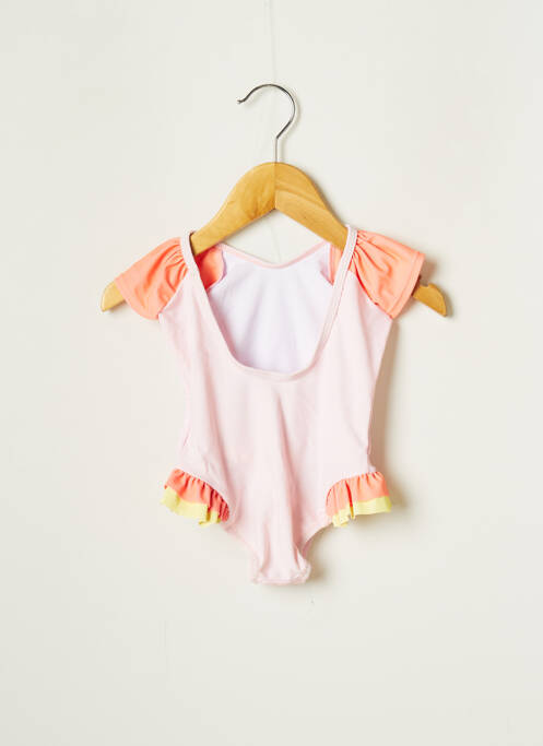 Costum de baie dintr-o singură piesă roz 3 POMMES fată