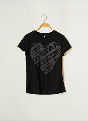 Tricou negru G STAR fată