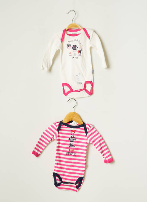 Body de lenjerie roz ABSORBA fată