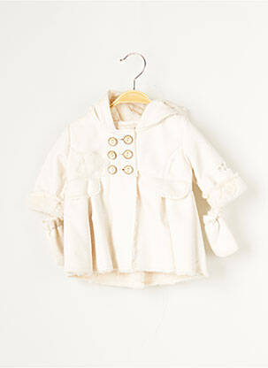 Palton lung ecru CATIMINI fată