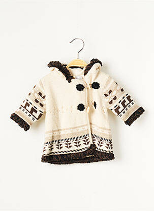 Palton lung ecru CATIMINI fată