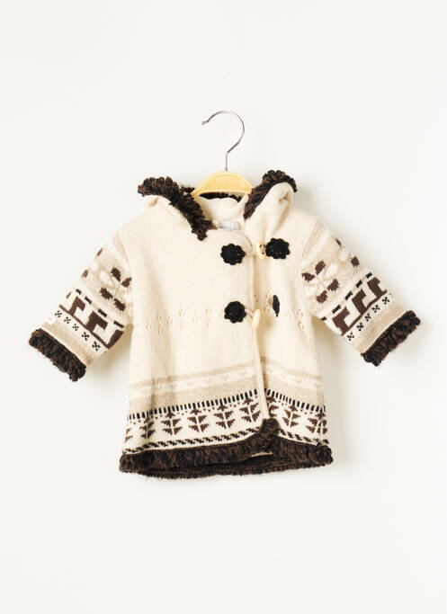 Palton lung ecru CATIMINI fată