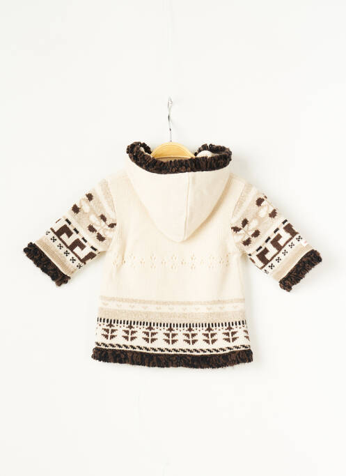 Palton lung ecru CATIMINI fată