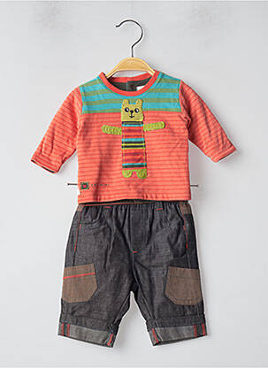 Set sus/jos portocaliu CATIMINI băiat