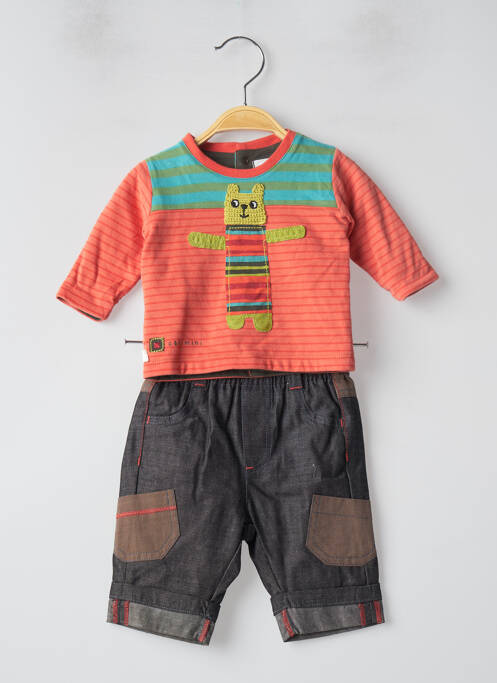 Set sus/jos portocaliu CATIMINI băiat