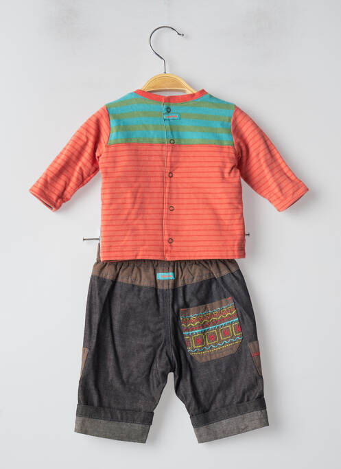 Set sus/jos portocaliu CATIMINI băiat
