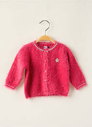 Gilet roz 3 POMMES fille
