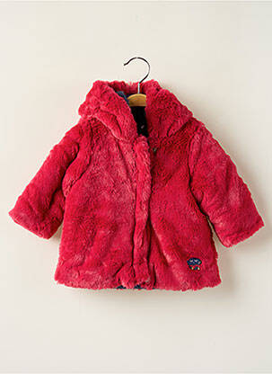 Palton lung roz 3 POMMES fată