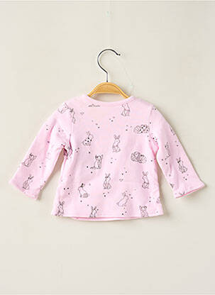 Tricou roz 3 POMMES copil