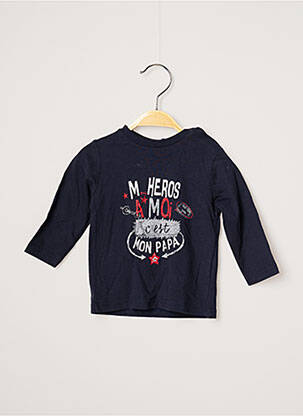 Tricou bleu marin 3 POMMES băiat