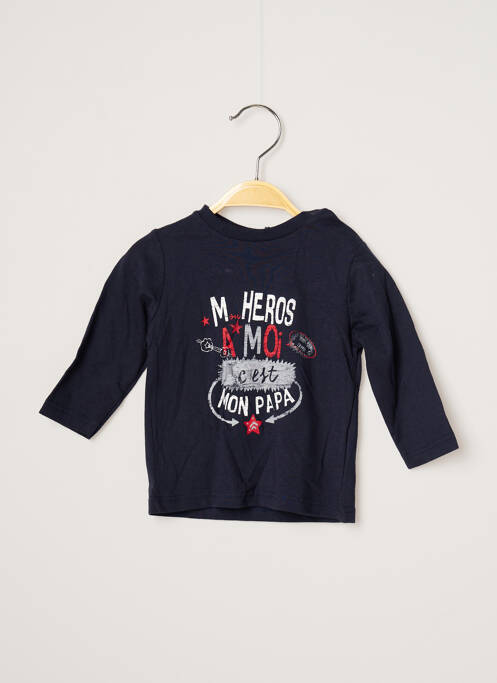 Tricou bleumarin 3 POMMES băiat