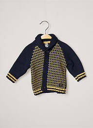 Gilet ocru 3 POMMES garcon