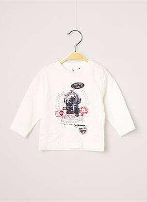 Tricou alb 3 POMMES băiat