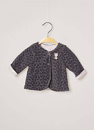 Vestă cu mâneci lungi gri 3 POMMES fată