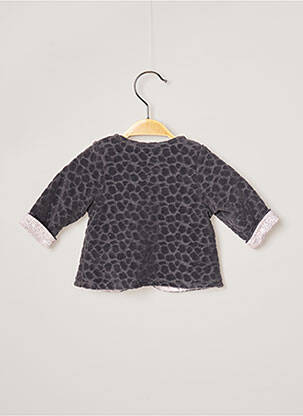 Vestă cu mâneci lungi gri 3 POMMES fată