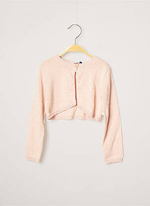 Vestă cu mâneci lungi roz 3 POMMES fată