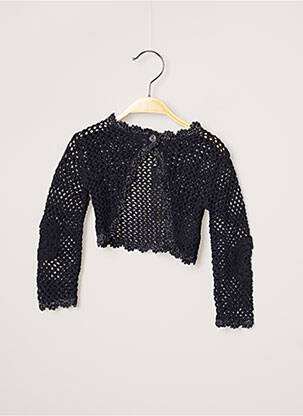 Vestă cu mâneci lungi bleumarin 3 POMMES fată