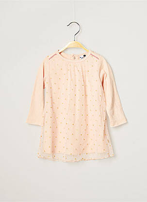 Rochie lungă roz 3 POMMES fată