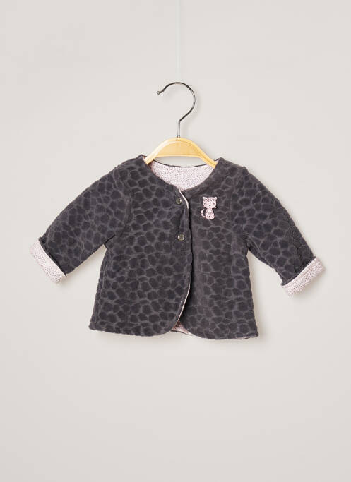 Vestă cu mâneci lungi gri 3 POMMES fată