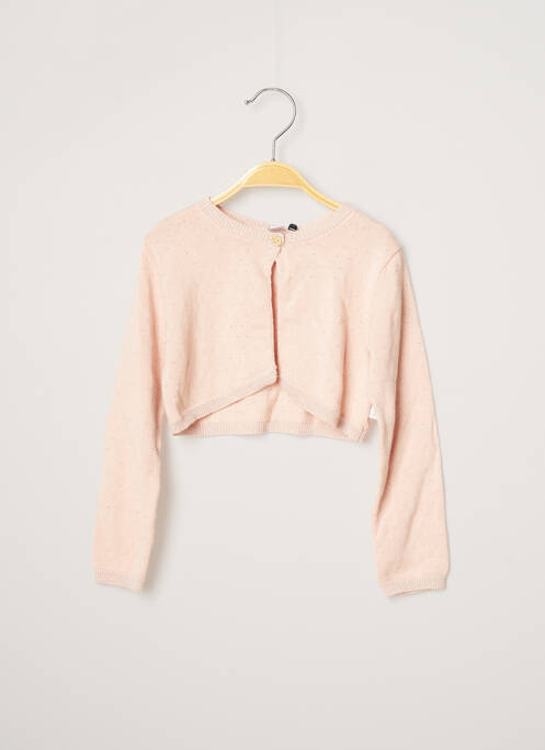 Vestă cu mâneci lungi roz 3 POMMES fată