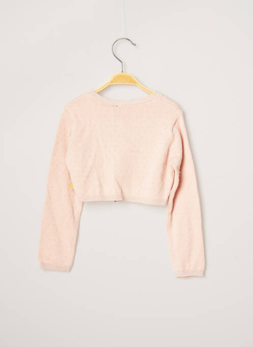 Vestă cu mâneci lungi roz 3 POMMES fată