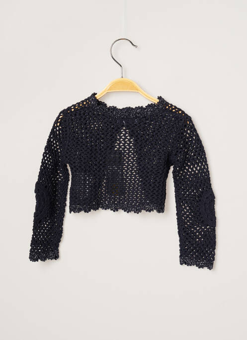 Vestă cu mâneci lungi bleumarin 3 POMMES fată