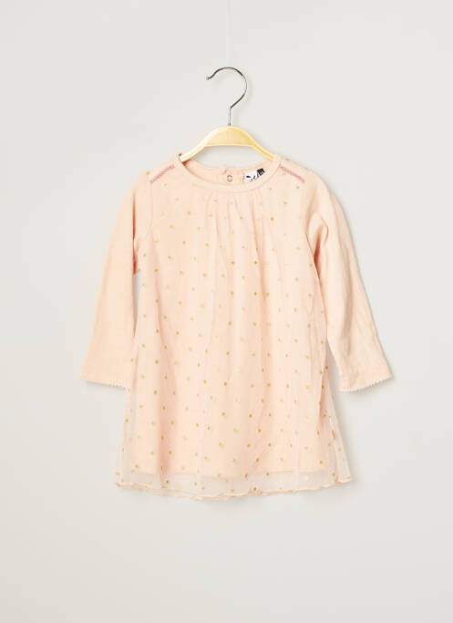 Rochie lungă roz 3 POMMES fată