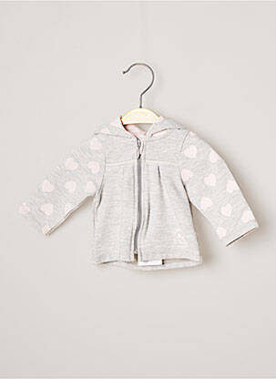 Vestă cu mâneci lungi gri 3 POMMES fată