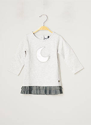 Rochie scurtă gri 3 POMMES fată