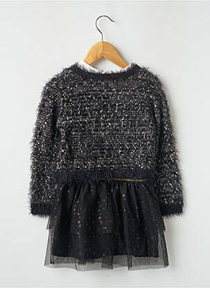 Rochie midi negru 3 POMMES fată