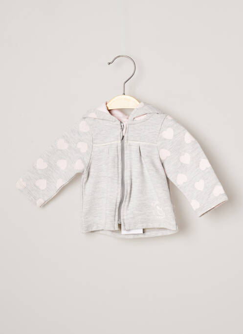 Vestă cu mâneci lungi gri 3 POMMES fată