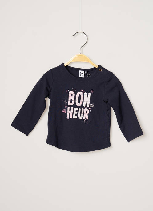 Tricou bleumarin 3 POMMES fată