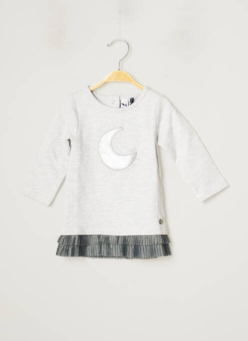 Rochie scurtă gri 3 POMMES fată