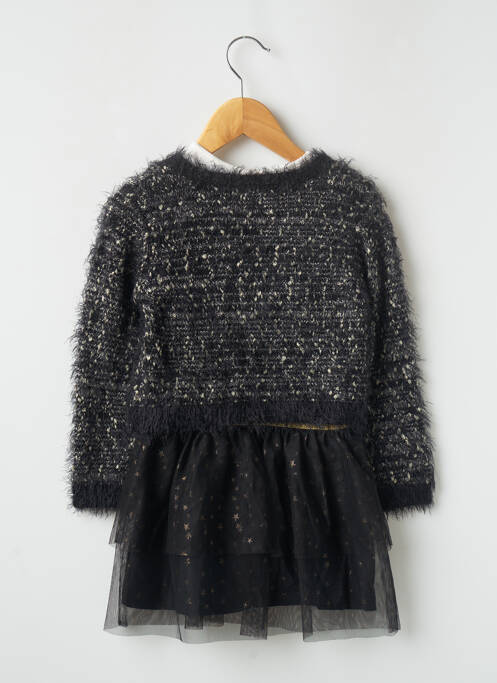 Rochie midi negru 3 POMMES fată