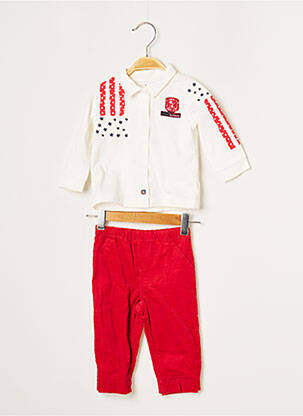 Set pantaloni roșu 3 POMMES băiat