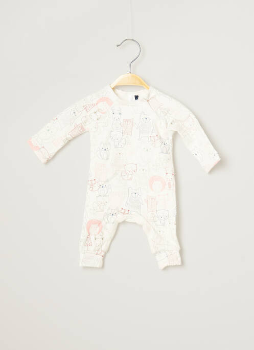 Salopetă-pantalon alb 3 POMMES băiat