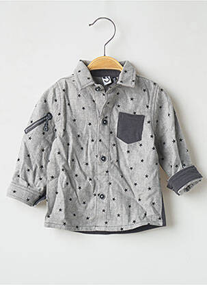 Cămașă cu mâneci lungi gri 3 POMMES băiat