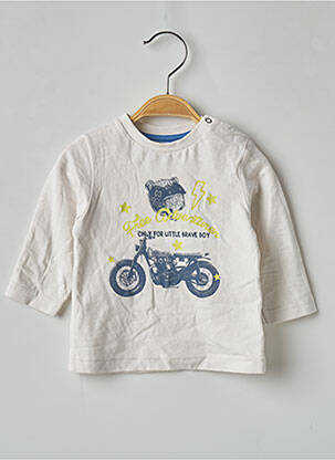 Tricou alb 3 POMMES băiat