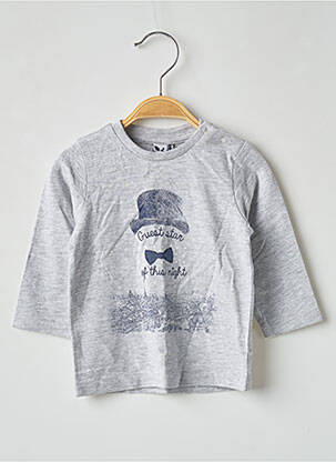 Tricou gri 3 POMMES băiat