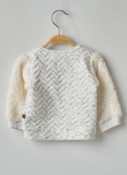 Vestă cu mâneci lungi alb 3 POMMES fată