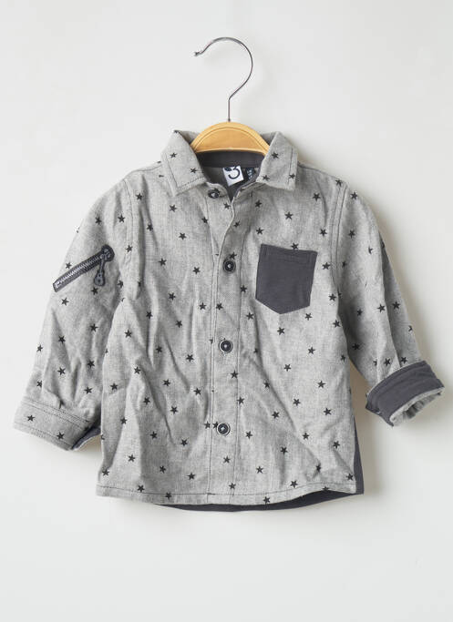 Cămașă cu mâneci lungi gri 3 POMMES băiat