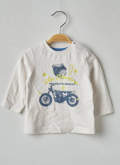 Tricou alb 3 POMMES băiat